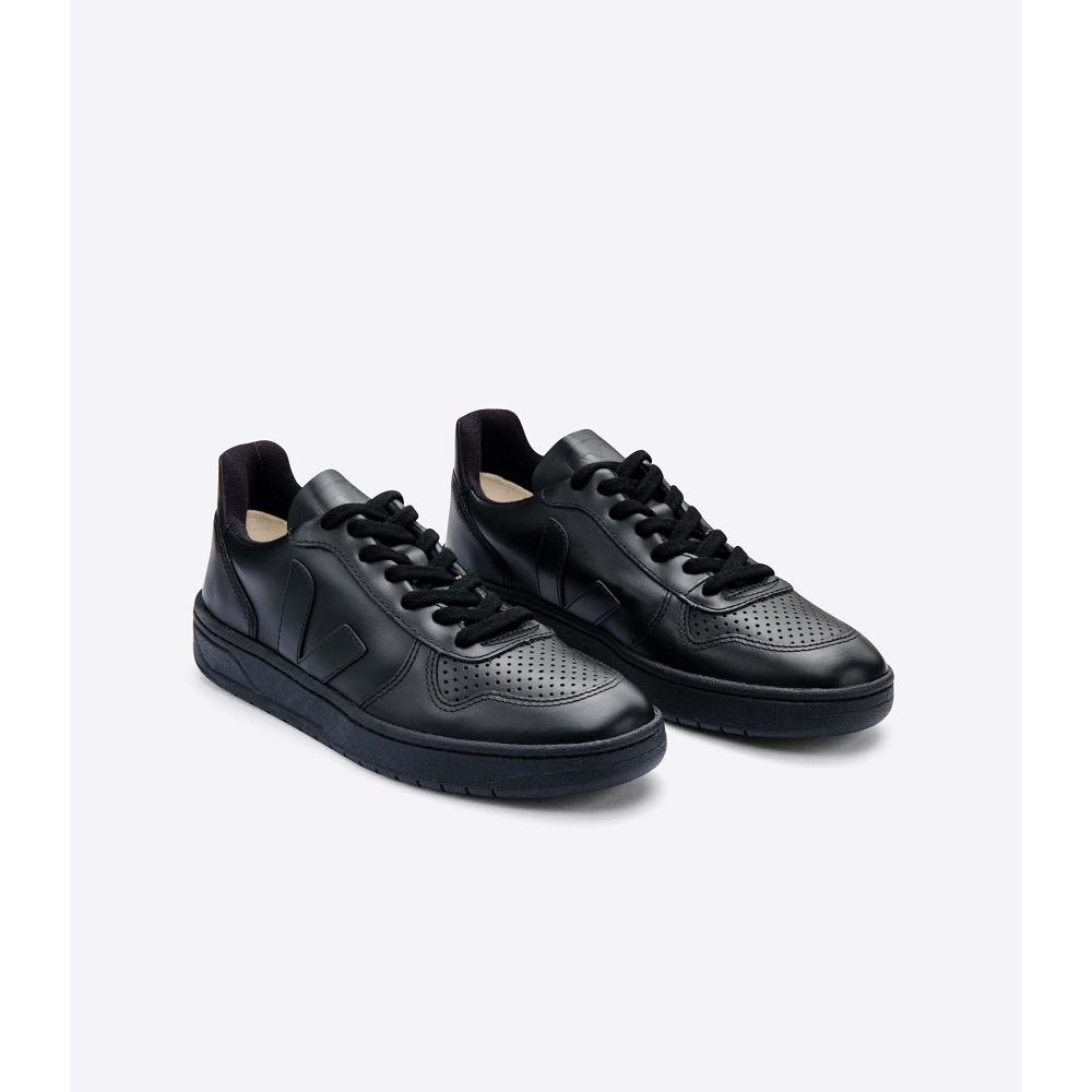 Veja V-10 CWL SOLE Men's Sneakers Black | NZ 322EBC